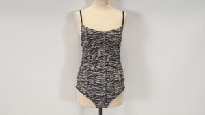 14 X BRAND NEW TOPMAN ZEBRA PRINT ALL IN ONE SWIMSUIT - SIZE UK 4 / 10 RRP £19.00pp