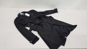 10 X BRAND NEW DOROTHY PERKINS LONG BLACK JACKETS UK SIZE 10