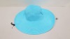 48 X BRAND NEW TURQUOISE SUMMER/ FESTIVAL HATS IN 2 BOXES