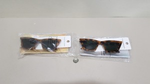 80 X BRAND NEW TOPSHOP TORTOISE SHELL SUNGLASSES RRP £7.00 (TOTAL RRP £560.00)