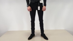 8 X BRAND NEW TOPMAN BLACK STRECH SKINNY JEANS - IN VARIOUS SIZES RRP £30.00pp