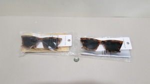 80 X BRAND NEW TOPSHOP TORTOISE SHELL SUNGLASSES RRP £7.00 (TOTAL RRP £560.00)