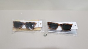 80 X BRAND NEW TOPSHOP TORTOISE SHELL SUNGLASSES RRP £7.00 (TOTAL RRP £560.00)