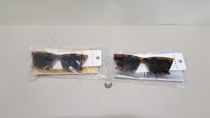 80 X BRAND NEW TOPSHOP TORTOISE SHELL SUNGLASSES RRP £7.00 (TOTAL RRP £560.00)