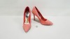 12 X BRAND NEW PINK STUDDED HEELS IN VARIOUS SIZES RRP £46.00 (TOTAL RRP £552.00)