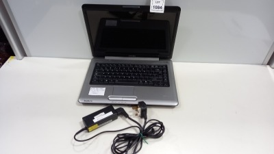 TOSHIBA A300 LAPTOP INTEL CORE P8400 / 2.2GHZ WINDOWS 10 - WITH CHARGER