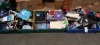 3 TRAYS CONTAINING LARGE QUANTITY OF ASSORTED ITEMS INCLUDING AINOYA PHONE CASE, CRAFT BAGS, TEMPERED GLASS SCREEN PROTECTOR, PAINT BRUSHES ETC