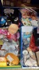 4 TRAYS CONTAINING LARGE QUANTITY OF ASSORTED ITEMS INCLUDING VARIOUS PHONE CASES, TRAVEL SIZE CONTAINERS, A6 ENVELOPES, CHILDRENS HAIR CLIPS, FITTINGS, BABY TOYS ETC