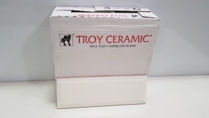 360 X BRAND NEW BOXED TROY CERAMIC WALL TILES (100 X 300 X 9MM) - 10.8 M/2 IN 12 BOXES