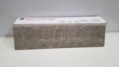 132 X BRAND NEW BOXED TROY CERAMIC GLAZED PORCELAIN CERAMIC TILE (150 X 600 X 9MM) - 11.88 M/2 - IN 12 BOXES