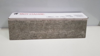 132 X BRAND NEW BOXED TROY CERAMIC GLAZED PORCELAIN CERAMIC TILE (150 X 600 X 9MM) - 11.88 M/2 - IN 12 BOXES