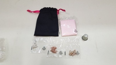 125 X BRAND NEW AVON CICILIA JEWELLERY ESSENTIAL SOLUTIONS KIT CONTAINING 1 X CLEANING CLOTH, 3 X PAIRS OF BUTTERFLY CLOSURES, 3 X BROOCH CONVERTERS AND 3 X EXTENDABLE DETACHER CHAINS