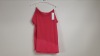 32 X BRAND NEW SOULUXE (MATALAN) PINK BOXY MESH T-SHIRT. SIZE S / M / L / XL - IN 2 BOXES