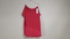 32 X BRAND NEW SOULUXE (MATALAN) PINK BOXY MESH T-SHIRT. SIZE S / M / L / XL - IN 2 BOXES