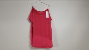 32 X BRAND NEW SOULUXE (MATALAN) PINK BOXY MESH T-SHIRT. SIZE S / M / L / XL - IN 2 BOXES