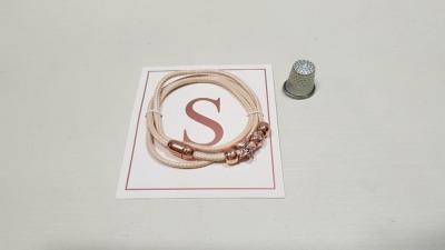 115 X BRAND NEW AVON MELANEE INITIAL WRAP BRACELETS - S