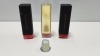 100 X BRAND NEW MAX FACTOR X LIPSTICKS IN VARIOUS STYLES IE MATTE 25 BLUSH, ROSEWOOD 833, MATTE 15 FLAME AND PEARL MARON 36 ETC