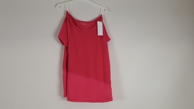 32 X BRAND NEW SOULUXE (MATALAN) PINK BOXY MESH T-SHIRT. SIZE S / M / L / XL - IN 2 BOXES