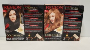 60 X BRAND NEW REVLON COLORSILK ALL IN ONE BUTTERCREAM BLUE BLACK HAIR COLOUR (REVLON SHADE CODE 30) IN 5 BOXES