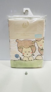32 X BRAND NEW FLANNELETTE COT SHEETS 60 X 120CM IN 2 BOXES