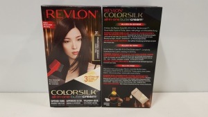 84 X BRAND NEW REVLON COLORSILK ALL IN ONE BUTTERCREAM BROWN - BLACK HAIR COLOUR (REVLON SHADE CODE 30) IN 7 BOXES