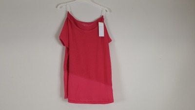 32 X BRAND NEW SOULUXE (MATALAN) PINK BOXY MESH T-SHIRT. SIZE S / M / L / XL - IN 2 BOXES