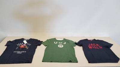 20 X BRAND NEW JACK WILLS T SHIRTS IN VARIOUS STYLES AND COLOURS IN MEDIUM