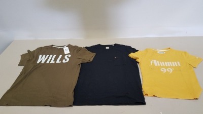 20 X BRAND NEW JACK WILLS WOMENS T SHIRTS IN VARIOUS STYLES AND COLOURS IN SIZE 10