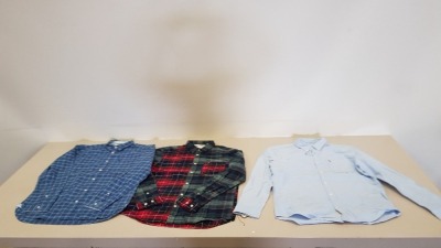 20 X BRAND NEW JACK WILLS LONG SLEEVED SHIRTS IN VARIOUS STYLES AND COLOURS SIZE MEDIUM