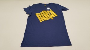 20 X BRAND NEW BARCA STORE OFFICIAL MERCHANDISE FC BARCELONA NAVY SHORT SLEEVED TOPS SIZE XL - WITH TAGS RRP €25 TOTAL €500