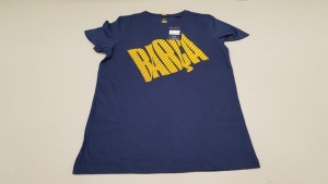 20 X BRAND NEW BARCA STORE OFFICIAL MERCHANDISE FC BARCELONA NAVY SHORT SLEEVED TOPS SIZE XL - WITH TAGS RRP €25 TOTAL €500