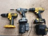 THREE BATTERY DRILLS TO INCLUDE, DEWALT 18V XR LI-ION WITH SPARE BATTERY AND CHARGER, BAUKER 8V 1.5AH LI-ION WITH SPARE BATTERY AND CHARGER, DEWALT DC725 WITHOUT CHARGER (LOTS 4001-4041 ARE LOCATED IN GATESHEAD - COLLECTION WILL BE THURSDAY 2ND SEPTEMBER