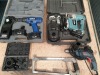 MIXED TOOL.LOT TO INCLUDE, ERBAUER 18V 2.0AH JIGSAW WITH CASE, CHARGER AND SPARE BATTERY, KOBE ABH 14.4 VET BATTERY DRILL WITH CASE, CHARGER AND SPARE BATTERY, BOSCH 240V HAND DRILL, KENNEDY HACK SAW AND A HOLE SAW SET (LOTS 4001-4041 ARE LOCATED IN GATES