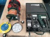 GREENLEE GATOR PLUS LS60 BATTERY PUNCH DRIVER WITH CASE AND CHARGER, FOUR VARIOUS EXTENSION REELS (LOTS 4001-4041 ARE LOCATED IN GATESHEAD - COLLECTION WILL BE THURSDAY 2ND SEPTEMBER ONLY BY APPOINTMENT - FULL DETAILS WILL BE PROVIDED TO WINNING BIDDERS)