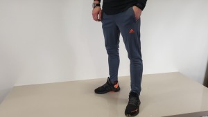 12 X BRAND NEW ADIDAS ONYX/ORANGE FOOTBALL PANTS AGED 11-12 YEARS RRP £29.95pp
