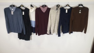 BRAND NEW MIXED GEORGE CLOTHING LOT CONTAINING KNITTED JUMPERS, SEQUINED JUMPERS, FLUFFY JUMPERS,