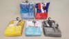 20 X BRAND NEW FANCY DRESS SHOP FANCY DRESS IN VARIOUS STYLES IE CLUELESS DIONNE, 90S JUMPSUIT, TRUMP, CLUELESS CHER AND WAG. - IN 2 TRAYS RRP £34.99 (TOTAL RRP £699.80)
