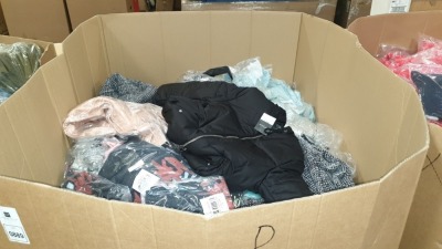 FULL PALLET CONTAINING LARGE AMOUNT OF CLOTHING I.E TOPSHOP T-SHIRTS, TOPSHOP HOODIES, TOPSHOP