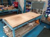 METAL AND WOOD WORK BENCH WITH SLOTTED HEADBOARD SUITABLE FOR PLASTIC STORAGE BIN HOLDING, UNDERSHELF AND METAL UNDER DRAWER. APPROXIMATELY 6'7 X 3'3 (LOTS 4001-4041 ARE LOCATED IN GATESHEAD - COLLECTION WILL BE THURSDAY 2ND SEPTEMBER ONLY BY APPOINTMENT