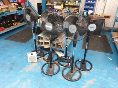 SEVEN HONEYWELL PEDESTAL FANS AND ONE GLEN ELECTRIC FAN HEATER (LOTS 4001-4041 ARE LOCATED IN GATESHEAD - COLLECTION WILL BE THURSDAY 2ND SEPTEMBER ONLY BY APPOINTMENT - FULL DETAILS WILL BE PROVIDED TO WINNING BIDDERS)