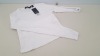 30 X BRAND NEW DOROTHY PERKINS PURE COTTON WHITE LONG SLEEVED TOPS UK SIZE 10 RRP £7.00 (TOTAL RRP £210.00)