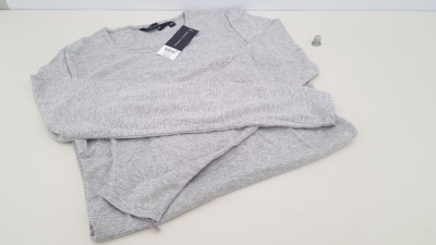 35 X BRAND NEW DOROTHY PERKINS GREY LONG SLEEVED TOPS UK SIZE 16 RRP £7.00 (TOTAL RRP £245.00)