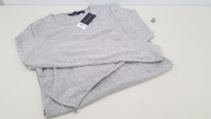 50 X BRAND NEW DOROTHY PERKINS GREY LONG SLEEVED TOPS IN VARIOUS SIZES RRP £7.00 (TOTAL RRP £350.00) IN 2 TRAYS (NOT INCLUDED)