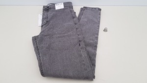 10 X BRAND NEW TOPSHOP JONI GREY DENIM JEANS UK SIZE 10 RRP £36.00 (TOTAL RRP £360.00)