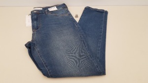 12 X BRAND NEW TOPSHOP LEIGH BLUE DENIM JEANS UK SIZE 16 RRP £38.00 (TOTAL RRP £456.00)