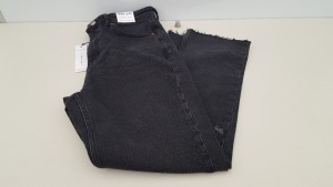 6 X BRAND NEW TOPSHOP CHARCOAL STRAIGHT DENIM RIPPED JEANS UK SIZE 12 RRP £46.00 (TOTAL RRP £276.00)