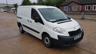 WHITE PEUGEOT EXPERT 1000 L1H1 PROF-NAL. ( DIESEL ) Reg : BK65URV, Mileage : 96103 Details: WITH 2 KEYS, WITH V5, MOT UNTIL 29/09/2021, RADIO, MANUAL, 3 SEATS, ENGINE SIZE: 1997CC WITH AIR CONDITIONING & CRUISE CONTROL