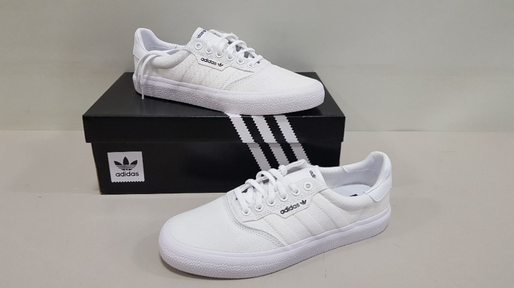 6 X BRAND NEW ADIDAS ORIGINALS 3MC IN TRIPLE WHITE UK SIZE 7 (PLEASE ...