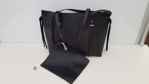 13 X BRAND NEW TOPSHOP BLACK FAUX LEATHER HAND BAGS RRP- £22.00 PPC