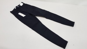 10 X BRAND NEW TOPSHOP JONI BLACK DENIM JEANS UK SIZE 8 RRP- £36.00